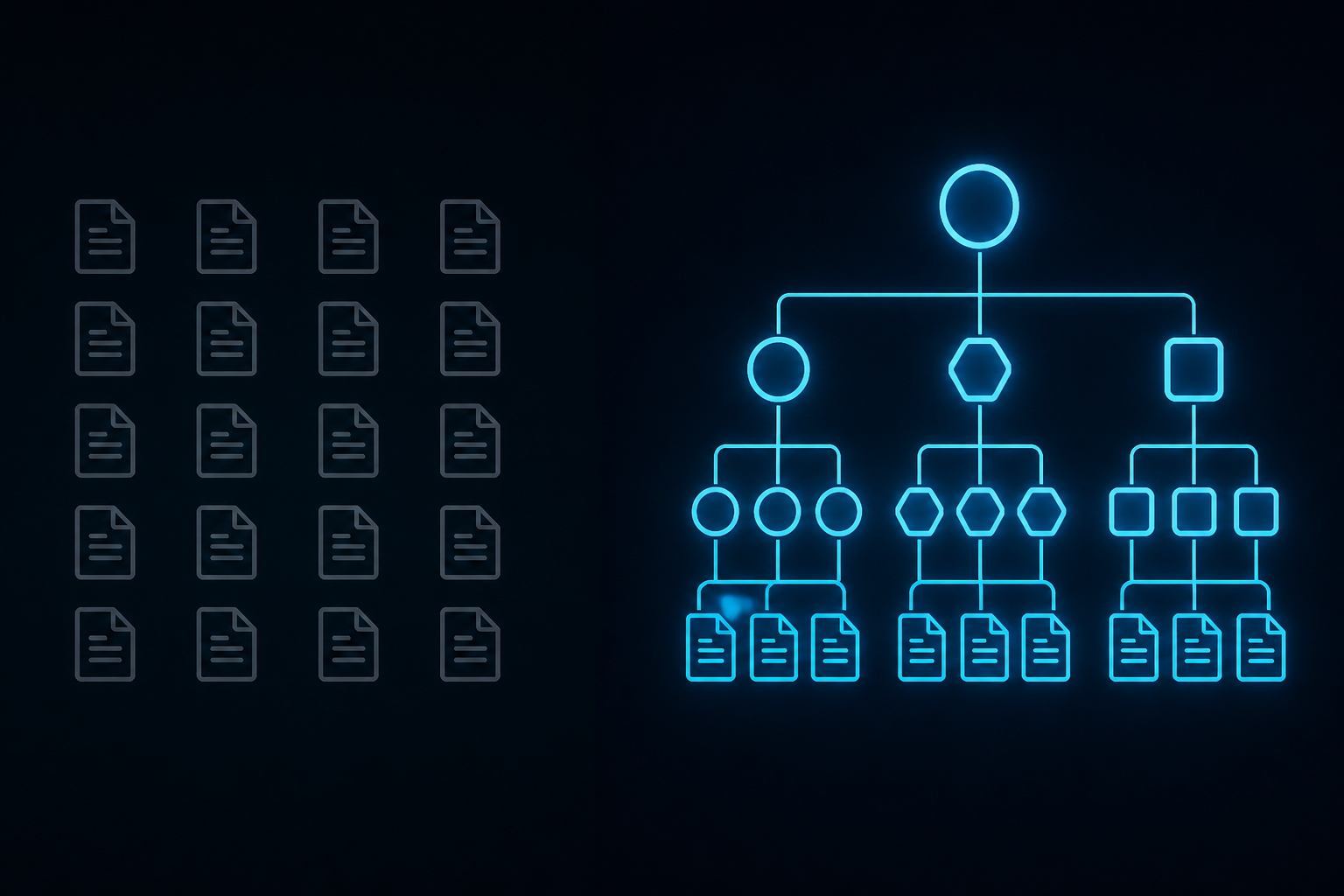 Comparison of a flat wiki versus a structured skill tree